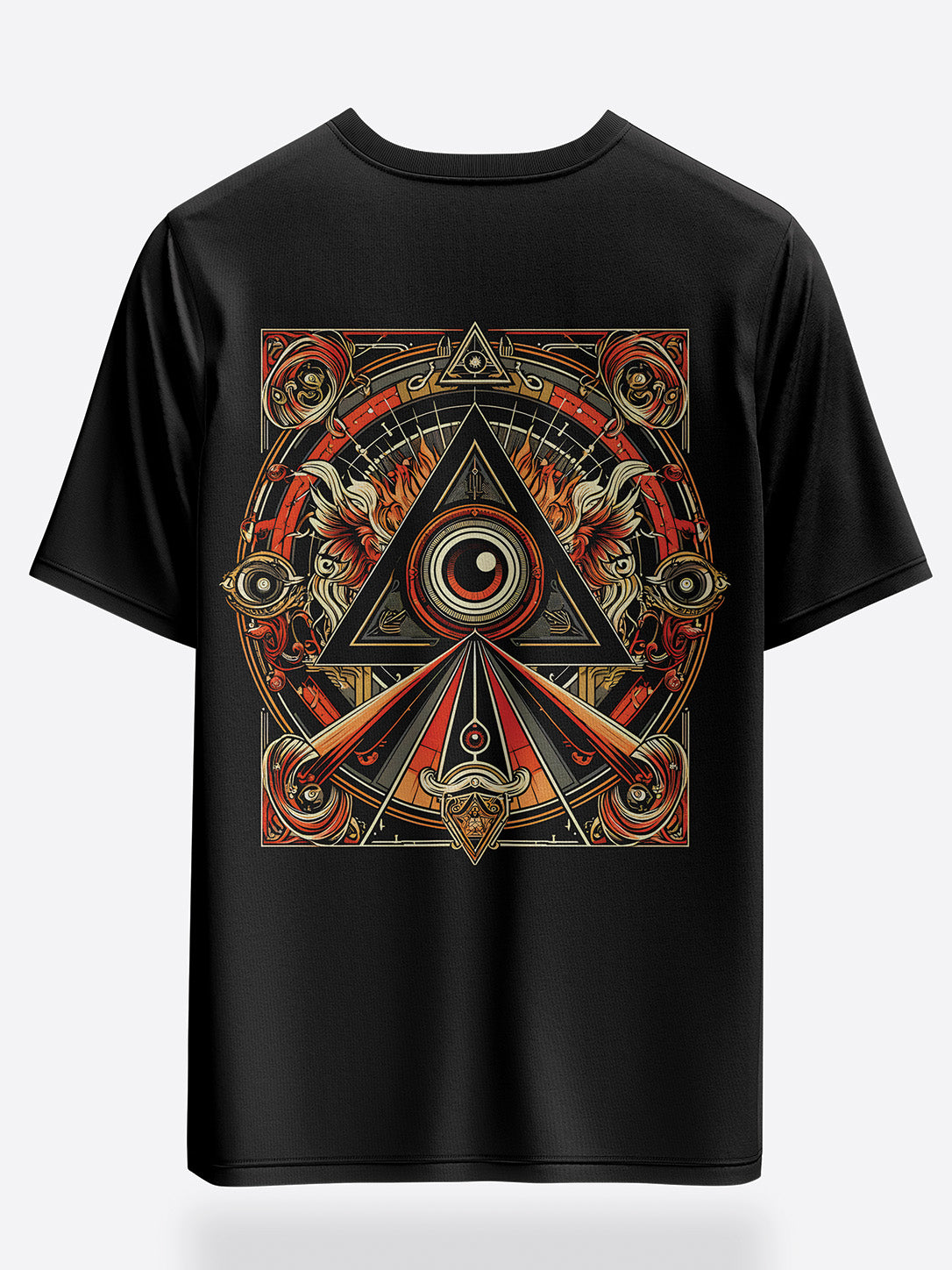 triangle eye oversized graphic tees selling on goat apparels