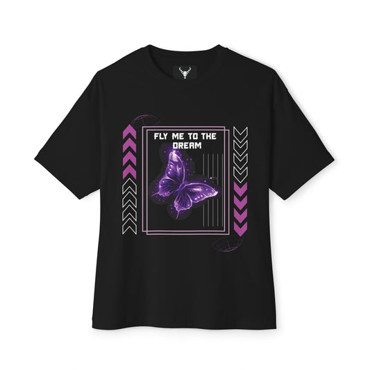 butterfly theme black oversized graphic tees selling on goatapparels