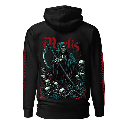 Comic Grim Reaper Gothic Graphic Hoodie