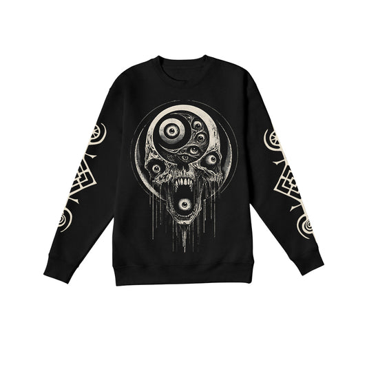 Evil Creature Eyes Dark Graphic Sweatshirt