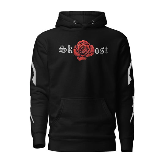 Skullroost Rose Gothic Graphic Hoodie