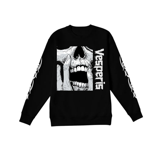 Ashen Veil Ghost Gothic Crewneck Sweatshirt