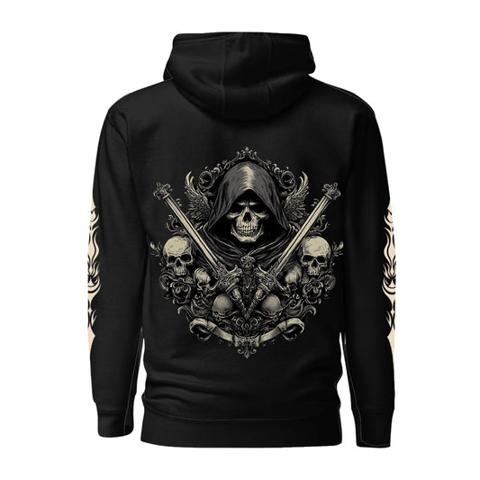 Reaper Skull- Gothic Graphic Hoodie