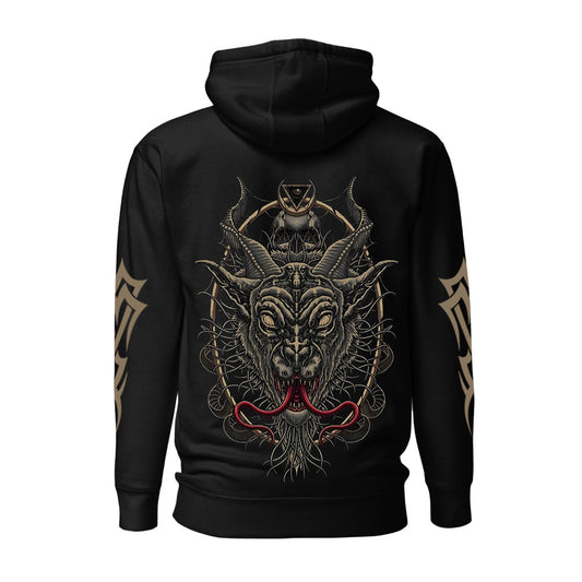 Comic Baphomet Gothic Graphic Hoodie