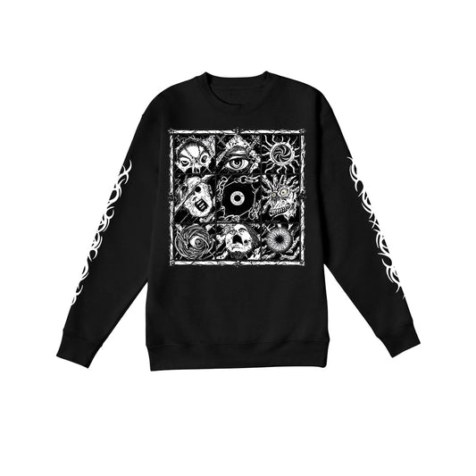 Evil Symbol Black Crewneck Sweatshirt