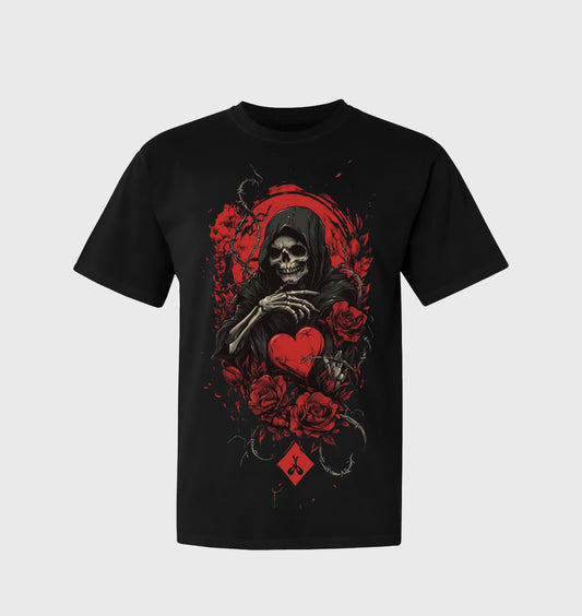 Gothic Graphic T-shirt  Hollow Heart 03