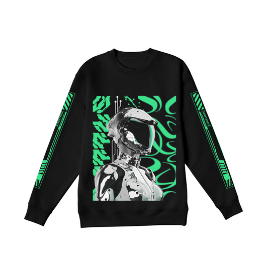 Cyberpunk Crewneck Sweatshirt - Echo Synapse