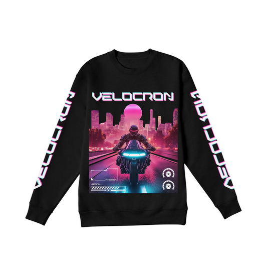 Cyberpunk Crewneck Sweatshirt - Quantum Flux