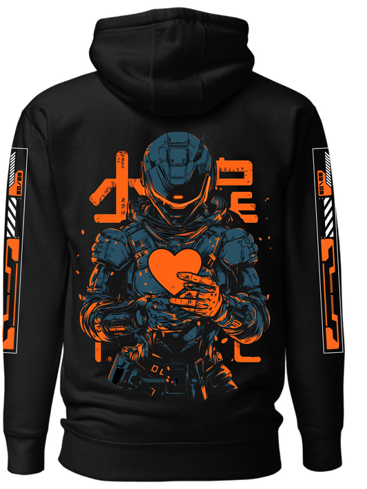 Iron Heart Cybertech, Cyberpunk Graphic Hoodie