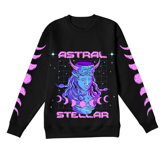 Medusa Neon Crewneck Sweatshirt