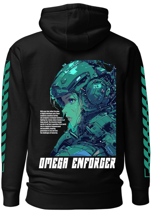 Cybergirl Monochrome Cool Hoodie