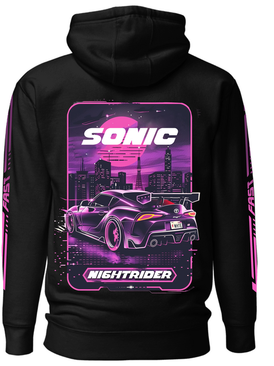 Sonic Car Cybertech Graphic Hoodie For Men