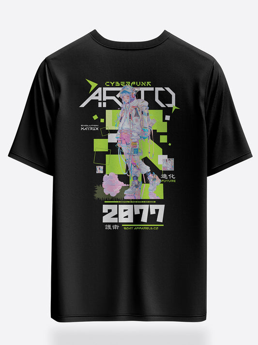 Cyberpunk 2077: Evolution Matrix Oversized Graphic T-Shirt
