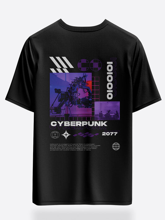 Cyberpunk oversized graphic tees