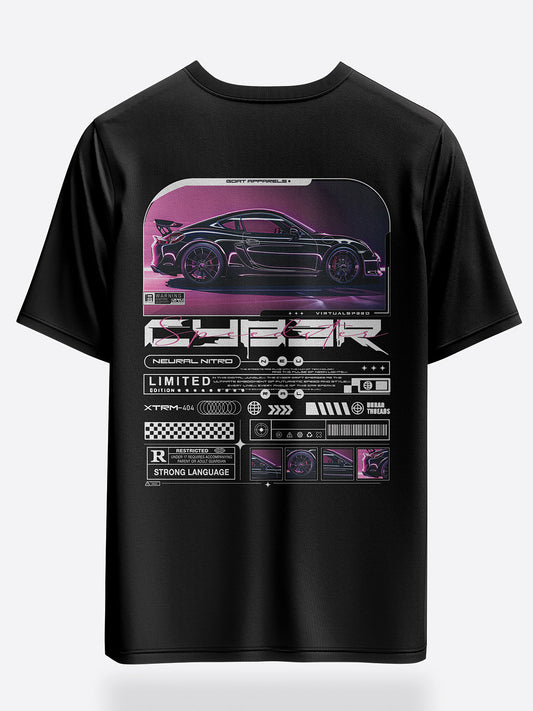Cyber Speedster Oversized Graphic T-Shirt