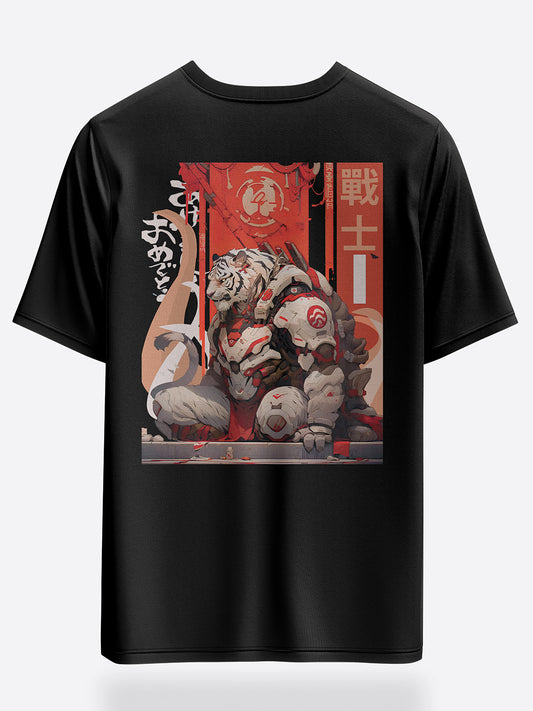 Urban samurai oversized graphic tees