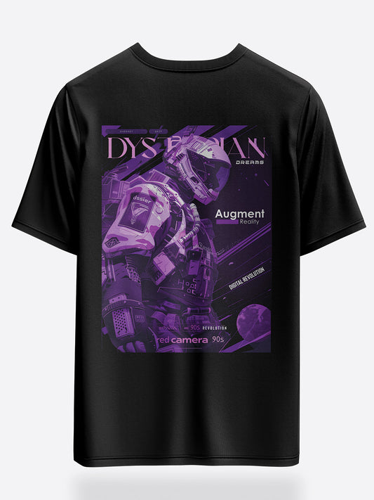 Dystopian Dreams Oversized Graphic T-Shirt