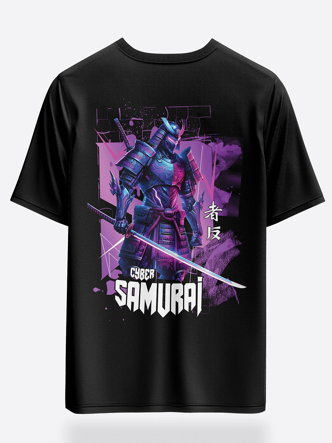 Samurai oversized graphic tees selling on Goat Apparels