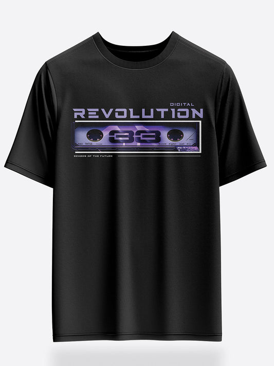 Digital Revolution Oversized Graphic T-Shirt