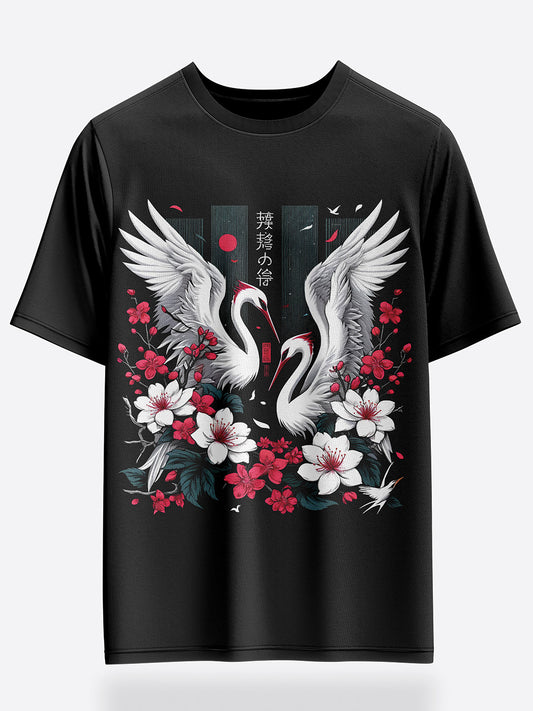 Unisex Wings of Serenity Oversized Graphic T-Shirt