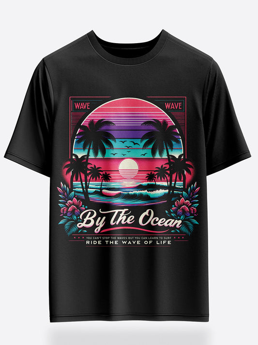 Unisex Ocean Bliss Oversized Graphic T-Shirt