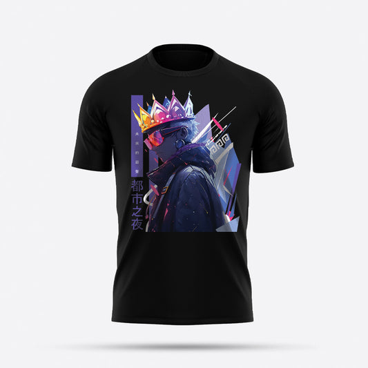 Cybernetic, futuristic, boy anime cool graphic tees selling on goatapparels