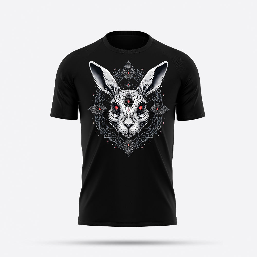 Evil Rabit gothic graphic tees selling on goatapparels