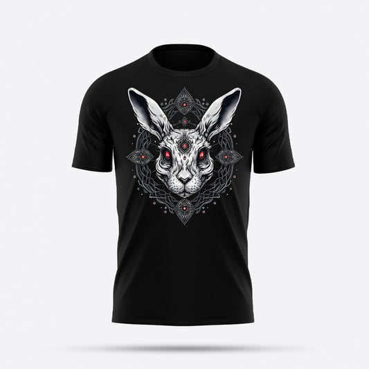 Evil Rabit gothic graphic tees selling on goatapparels