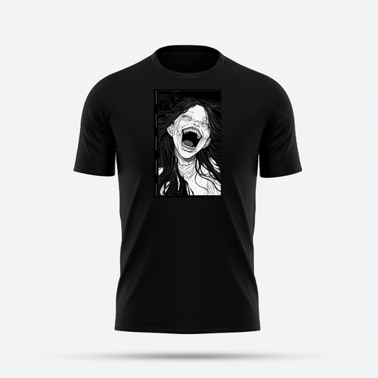 Unisex Gothic Graphic Tees, Dark Smile