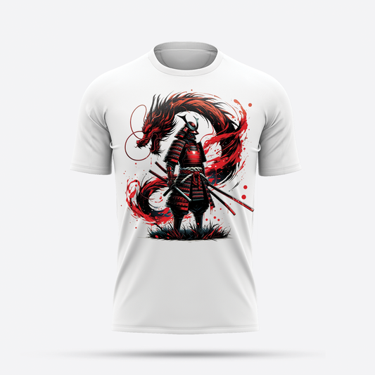 Dragon samurai cool graphic tees 