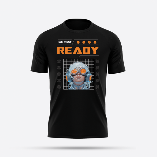 futuristic boy cyberpunk, cybertech graphic tees selling on goatapparels