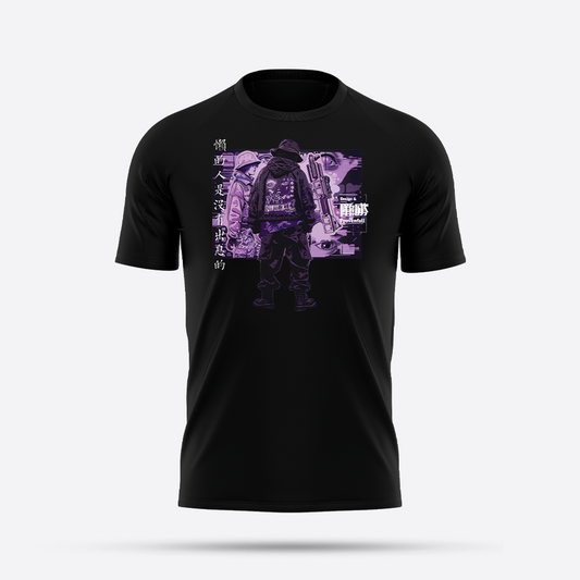 futuristic purple dark theme graphic tees selling on goatapparels 