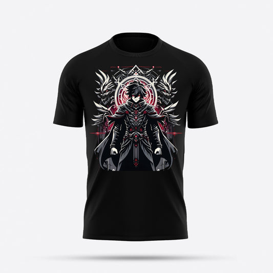 Shadow, warrior dark theme cool graphic tees