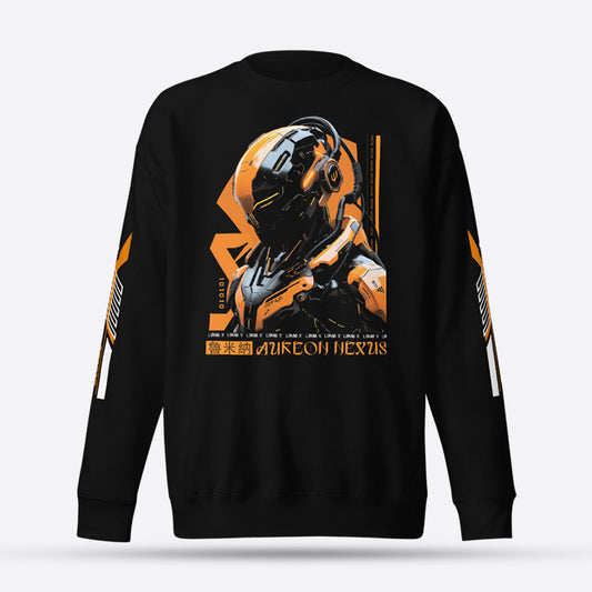 futuristic graphic crewneck sweatshirt sell on goatapparels