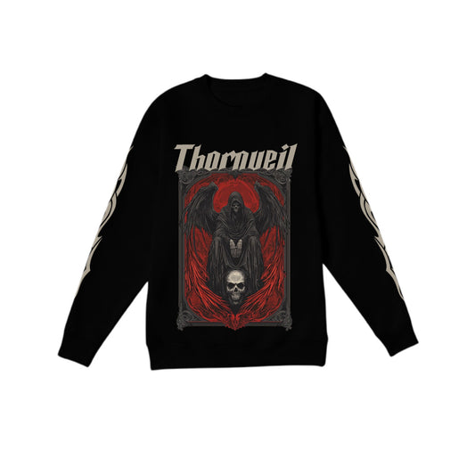 Black Winged- Gothic Graphic Sweatshirt